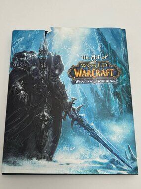 World of Warcraft Wrath of the Lich King Hardcover Art Book Blizzard ⚔️❄️